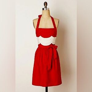 Anthropologie Scarlet Fondant Apron